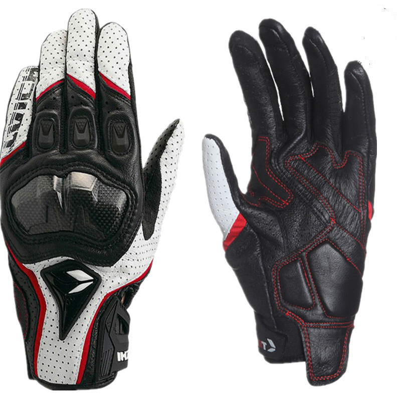 Motorcycle Gear Clearance - Motorcycle Gloves Genuine Leather Men's Motocross