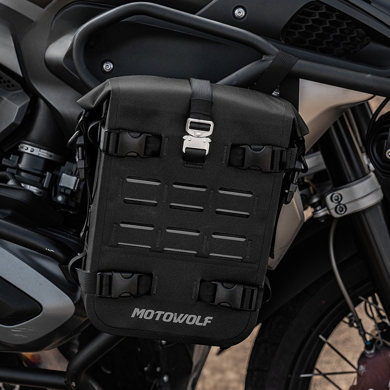 Motorcycle Gear Travel Bag - Large Capacity Motorcycle Crash Bar Bag