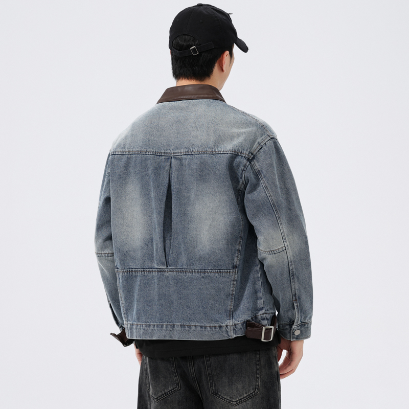 Stand Leather Collar Denim Jac - Motorcycle Gear Jeans recension och pris