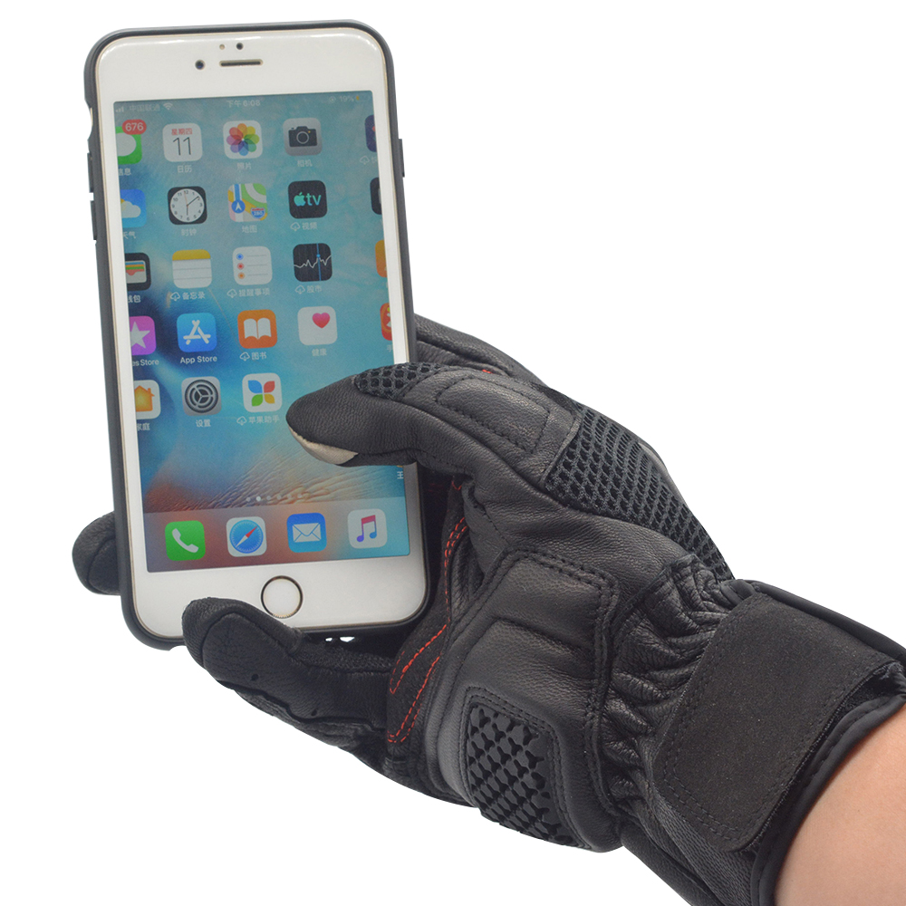 Motorcycle Leather Gloves Blac - Motorcycle Gear Clearance recension och pris